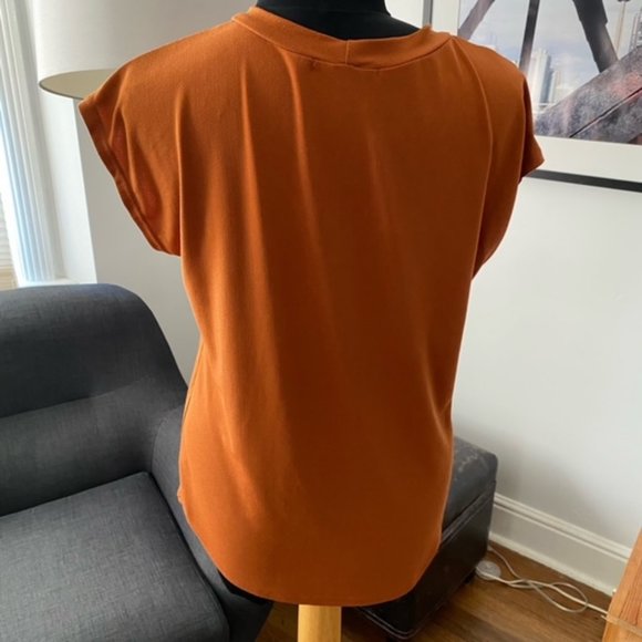 Pumpkin Rust Coloured Top sleeveless - Picture 4 of 5